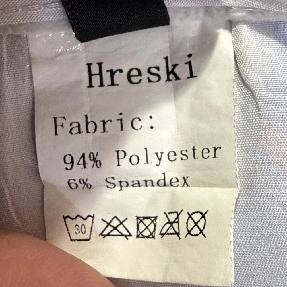Hreski Mens Size 44 Watercolor Paint Splatter Golf Shorts Rainbow Stretch